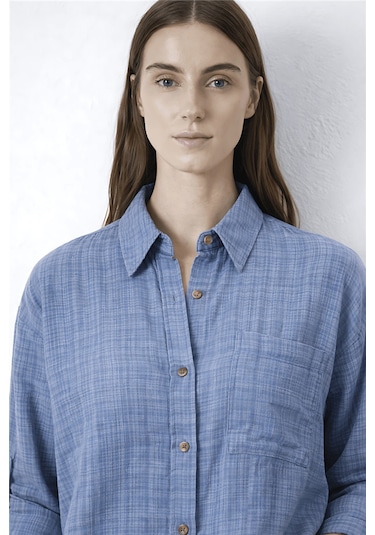 Fashion Friends Bayan Gömlek 26y0245k1 İndigo