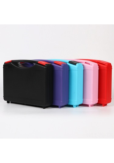 Jeemson Sert Abs Malzemeyle Yapılmış Ergonomik Kollü, Sıkma Dayanıklı, Kırılmaya Dayanıklı, Snap-on Kapaklı Siyah Çelik Araç Gereç Kutusu