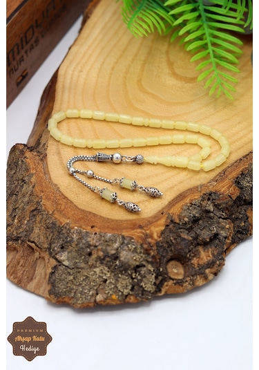 Gümüş Püsküllü Minik Boy Kapsül Kesim Ukrayna Damla Kehribar Tesbih 201024758