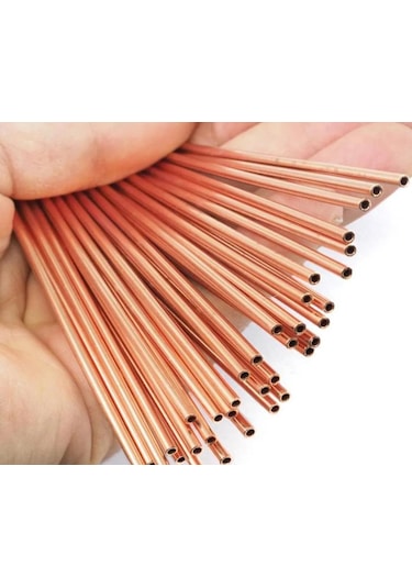 2mm Bakır Boru Saf İç Çap 1.2mm