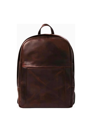 Ryoko Madison Full Grain Deri Unisex Sırt Çantası Vintage Brown 2