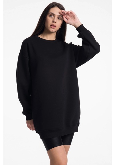 Caya Siyah Kadın Sweatshirt Siyah