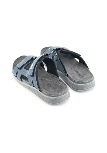 Gezer Feıchtıngen Erkek Yazlık İç Taban Hakiki Deri Çift Cırtlı Ayarlanabilir Rahat Taban Günlük Ter Lacivert