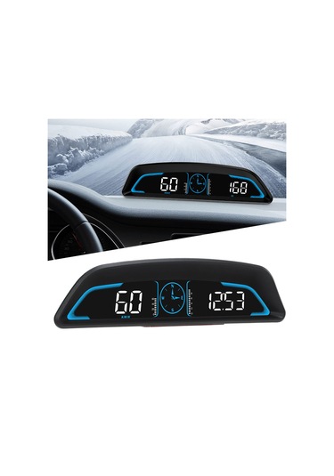 Qianfan Evrensel Araba Hud Ekran Hız Alarmlı Dijital Gps Hız