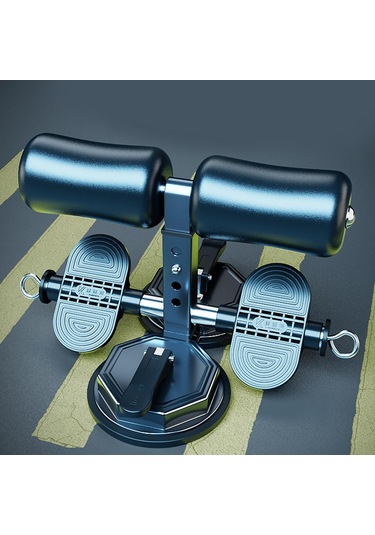 Dolıty 2 Güçlü Vantuzlu Sit Up Bar Ayarlanabilir Siyah Siyah