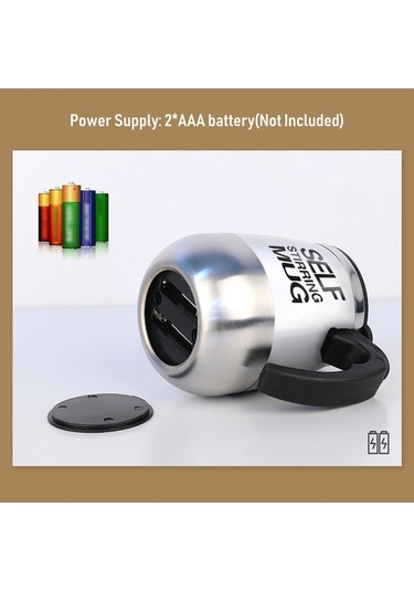 Pazly 400 Ml Kendinden Karıştırmalı Kapaklı Kupa - Otomatik Karıştırma Mavi Diğer Diğer