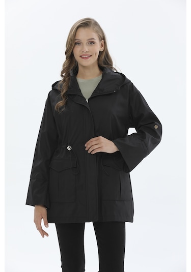 First Company Kadın Trençkot 2424bs112498 Siyah