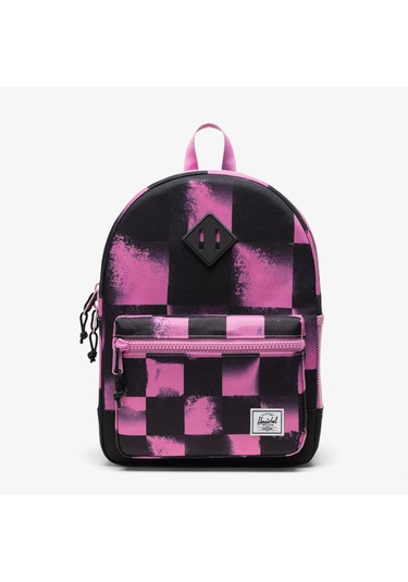 Herschel Supply Co Heritage Checkered Çocuk Siyah/pembe Sırt Çantası 11387 Siyah