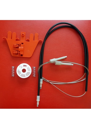 Iveco Uyumlu Yeni Model Ön Sol Cam Kriko Teli ve Tamir Seti