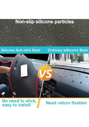 Suofeng 2011-2014款现代索纳塔仪表盘防眩光垫 普通硅胶防滑 黑色避光垫