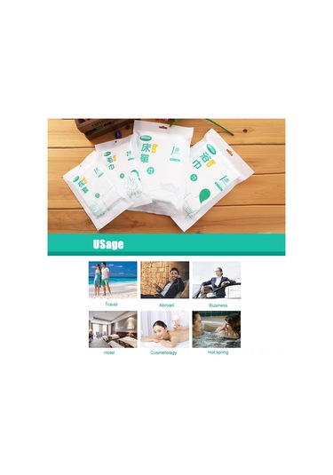 Xiyyadms Hızlı Kuruyan Taşınabilir Vakumlu Tek Kullanımlık Havlu, Yumuşak Ve Konforlu Seyahat Havlusu, 2'li Paket Beyaz