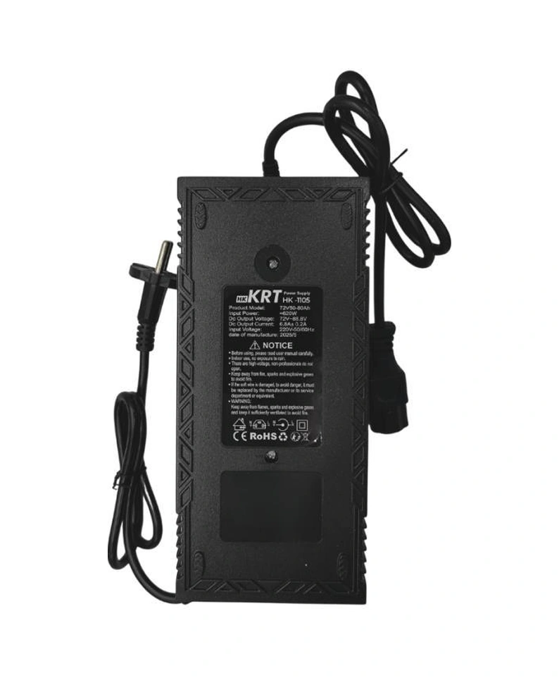 Krt 72v 60-80ah Şarj Cihazı Üç Teker Kasalı Elektrikli Bisiklet Şarj Aleti