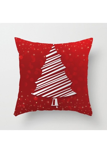 Cartoon Hand-painted Style Christmas Decorative Pillow No.24 Ekru