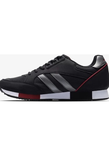 Lescon Boston-6, Siyah Erkek Sneaker Spor Ayakkabı Siyah