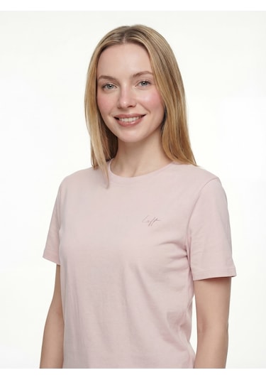 Kadın T-shirt Lf2042252 Lıght Pınk Pembe
