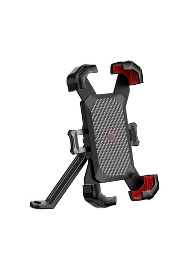 Ayarlanabilir Motosiklet Telefon Braketi Kolay Sürüm Destek Tutsarı Kelepçesi Hızlı Tıklama/departman Tutucu Aksesuar Mavi - Beyaz