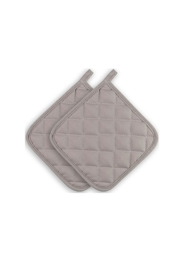 Yanmaz, Isıya Dayanıklı Fırın Tutacağı 2 Tutacak Açık Gri