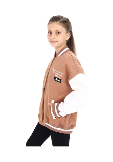 Toontoy Kız Çocuk Kolej Hırka Kahverengi