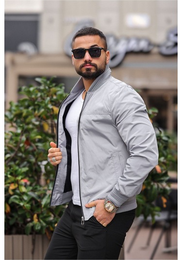 Erkek Süet Kolej Ceket A Gri Bndk