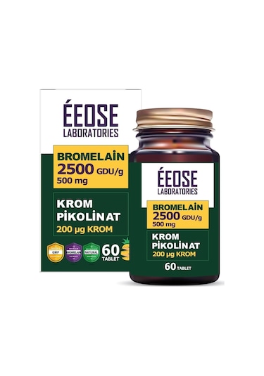Eeose Bromelain Krom Pikolinat 60 Tablet