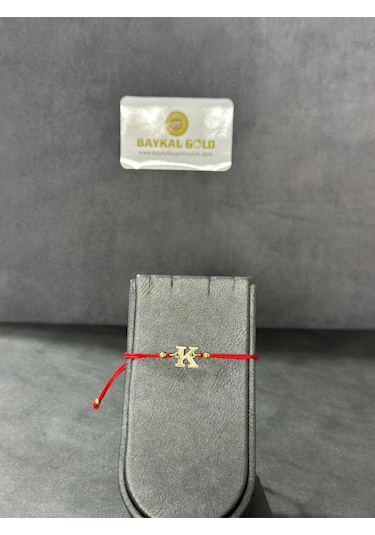 Baykal Kuyumculuk 14 Ayar Altın Harf Bileklik K Harfi 0.35 Gr.