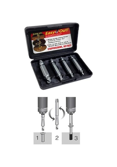 Vida Çıkarıcı Hasarlı Yalama Olmuş Vida Pratik Sökme Takım Kutulu