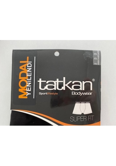 Tatkan Erkek 5'Li Modal Penye Spor Kesim Slim Fit Boxer Siyah