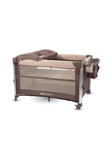 Kraft Quick Fold Anne Yanı Oyun Parkı 70x110 Cm Kahverengi