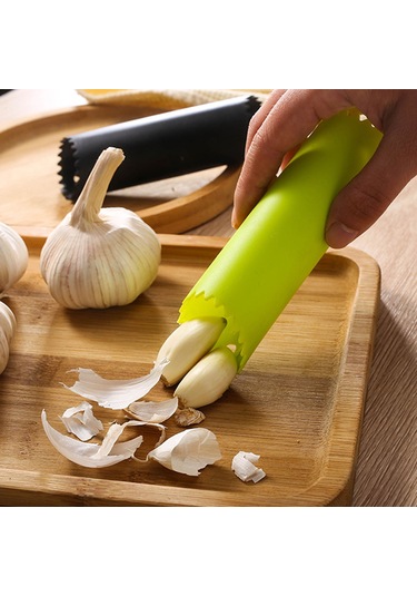 Yaozixa Yeşil Silikon Sarımsak Soyucu El İle Sarımsak Kabuğu Kaldıran Mutfak Kolay Kullanım Gereci Diğer
