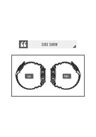 Tenfowee Skmeı Erkek Spor Saati 50m Su Geçirmez, Alarm, Kronometre, Geri Sayım Ve Gece Işığı Özellikli Siyah Dijital Saat