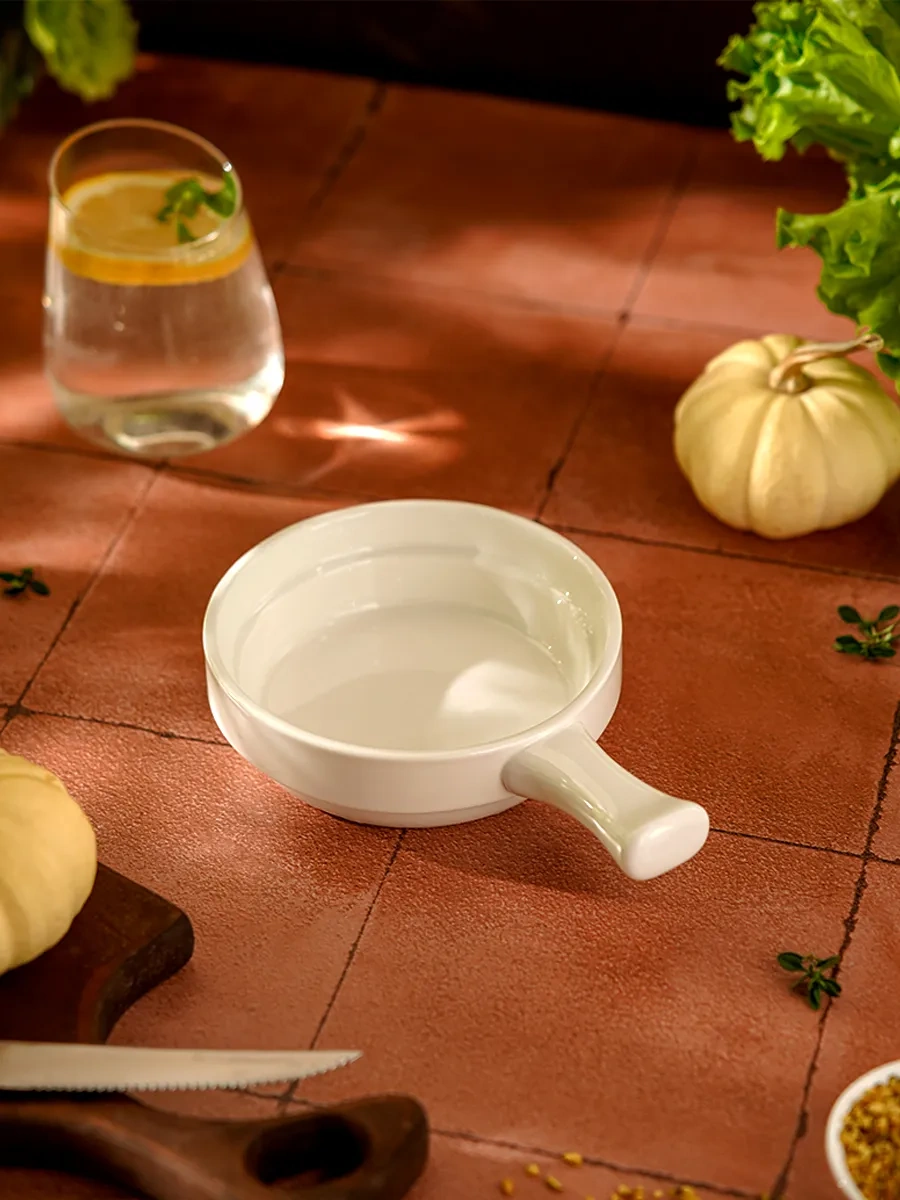 Magistro Blanche Marka 20,3 14,4 Cm Porselen Güveç Timsah Tablası 251790006 Beyaz