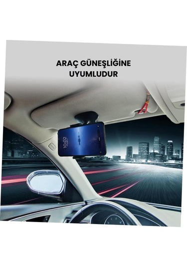 Polham 360 Derece Dönebilen Gösterge Paneli Üzeri Telefon Tutucu, Güneşlik Ve Gösterge Panel Uyumlu