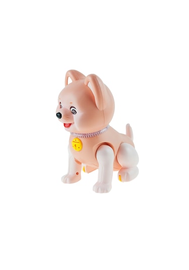 Oyuncak Köpek Işıklı Sesli Pilli Köpek 17 Cm