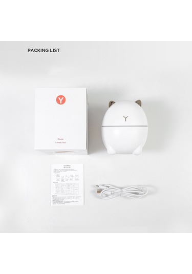 Leezsing Nemlendirici Usb Mini Ev Ofis Sessiz Led'ler 200ml Atomizer Led'ler Lamba