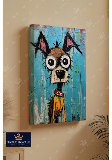 Şaşkın Köpek Kanvas Tablo-salon Tablo
