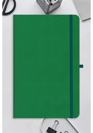 Le Color Tarihsiz Klasik Rec Note Çizgili Defter 13 x 21 CM Yeşil