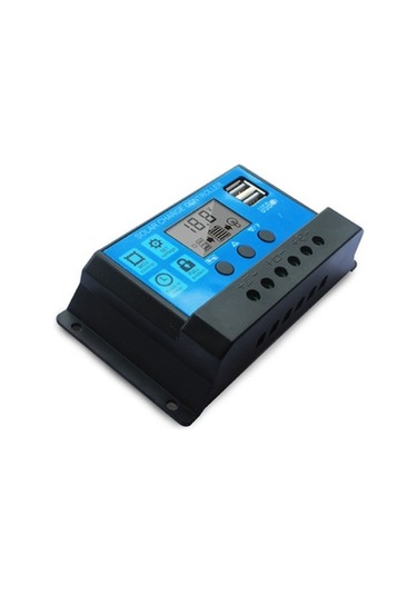 Pazly 100a Güneş Şarj Kontrol Cihazı, Usb Akıllı Batarya Regülatörü, Sokak Aydınlatma İçin Ayarlanabilir Lcd Ekran