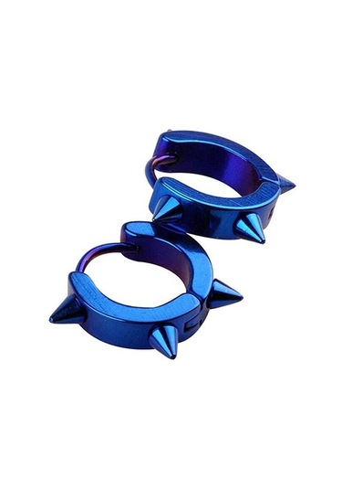 Çivili Geçmeli Unisex Erkek Kadın Çelik Küpe 3 MM 3 Renk Mse3