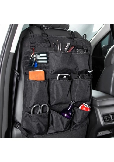 Willowhaven Siyah Molle Araç Koltuğu Düzenleyici - Katlanır Suv Kamyonet Van Bagaj