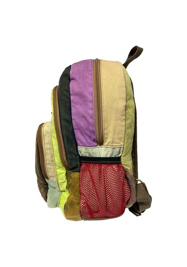 Kaliteli Vintage Disayn Sırt Gezi Çantası New Patchwork 5017 Kahverengi