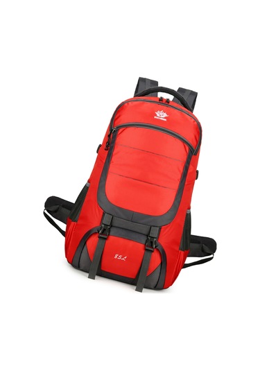 Yuntech01 Büyük Kapasiteli 85l Su Geçirmez Sırt Çantası - Kamp, Yürüyüş Ve Seyahat İçin Kırmızı