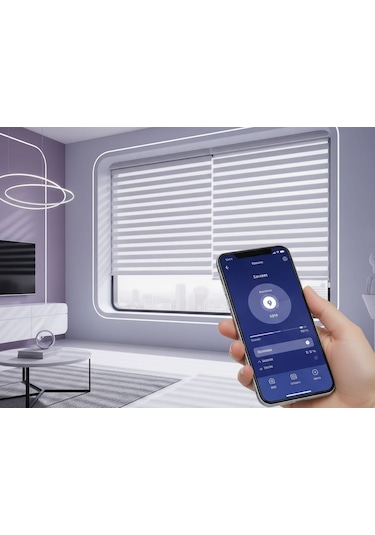 Rovline Akıllı Perde Motoru Rv200 Stor Perde Zincire Montaj