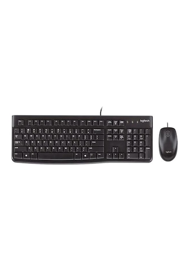 Logitech Mk120 Usb Q Siyah Kablolu Klavye + Mouse Set