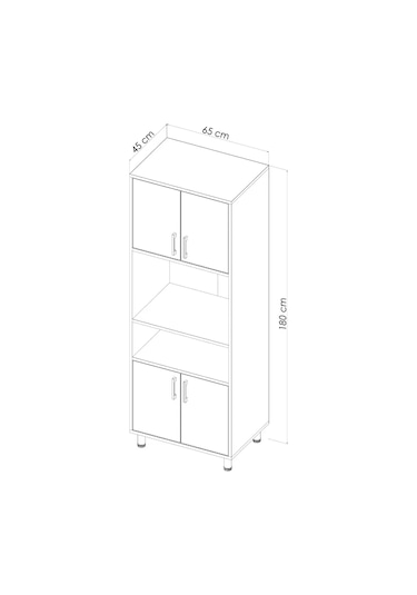 Beyaz Mini Fırın Dolabı