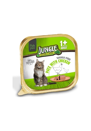 Jungle Tavuklu Pate Yetişkin Kedi Yaş Maması 100 G