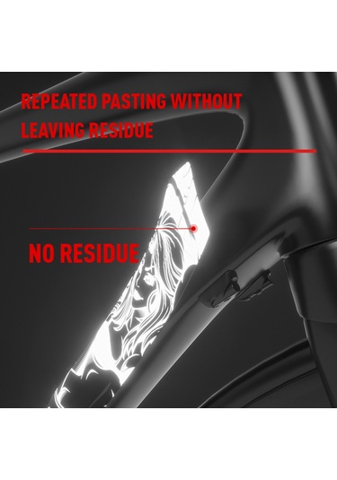 Neevoyu Yansımalı Bisiklet Çerçeve Koruyucu - Çizilmeye Dayanıklı, Gece Güvenliği Sağlayan 112 Karakter