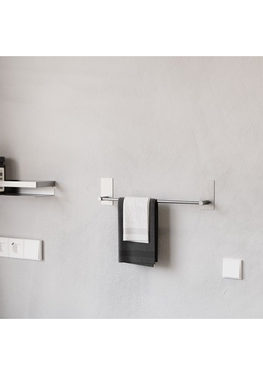 Zift Unique Paslanmaz Çelik Havlu Askılığı / Havluluk - Yapışkanlı Sistem - Altomonte 50cm Tam Havlu Ölçüsü Diğer