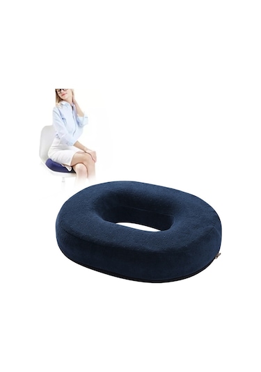 Sones Yavaş Esneklik Hafızalı Köpük Ofis Kalça Pedi Hemoroid Ameliyatı Sonrası Yastık Tibet Mavisi