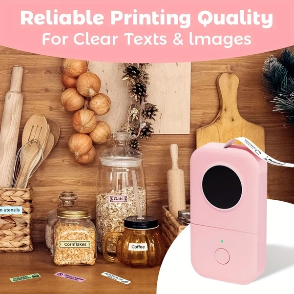 Gateesat Phomemo D30 Yeşil Taşınabilir Etiket Yapıcı Makinesi Lcd Ekran Şarj Edilebilir Akıllı Telefon Uyumlu