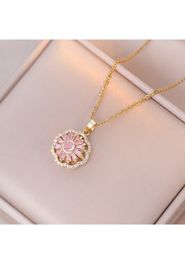 Bayan Kolye: Moda Estetiği Titanyum Çelik Kolye No.193 Çok REnkli